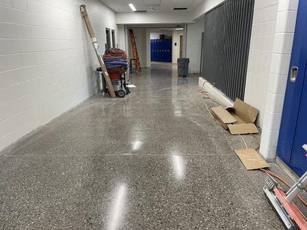 August 12 - Concrete Flooring Polish – Completion in Connector