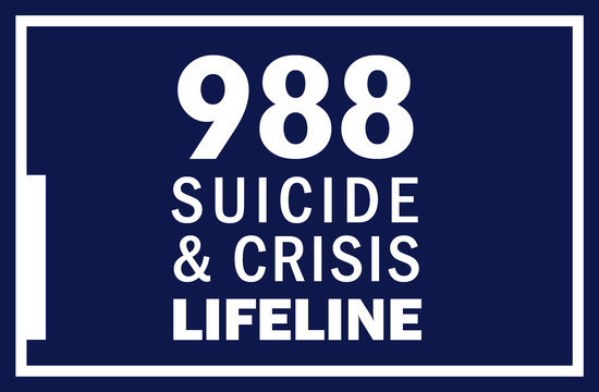 Dial 988 for the Suicide and crisis lifeline.